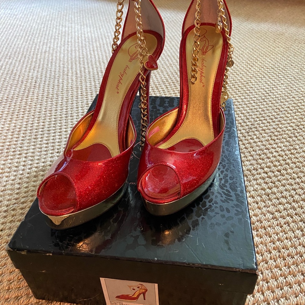 Baby Phat Red High Heeled Pumps